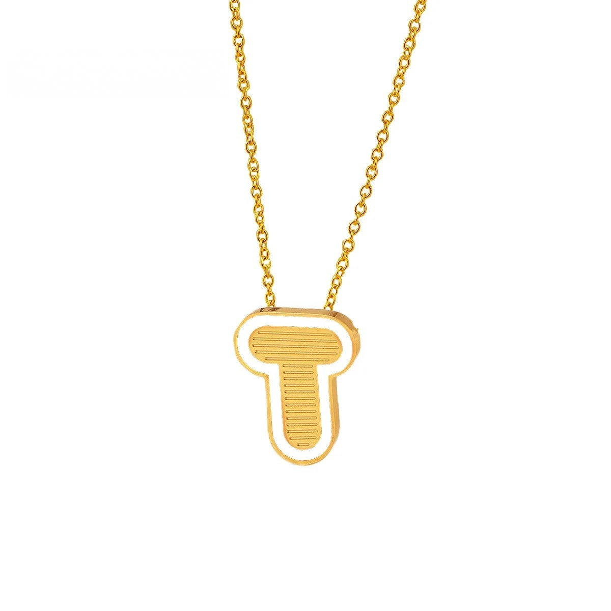 Initial Letter Pendant Necklace