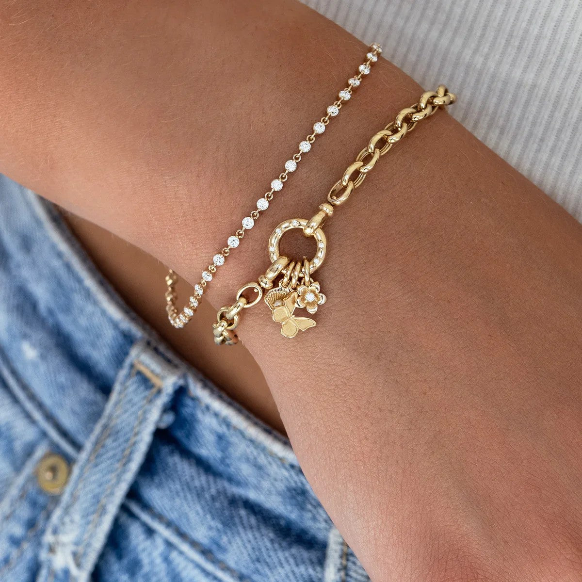 Heart Charm Layered Necklace