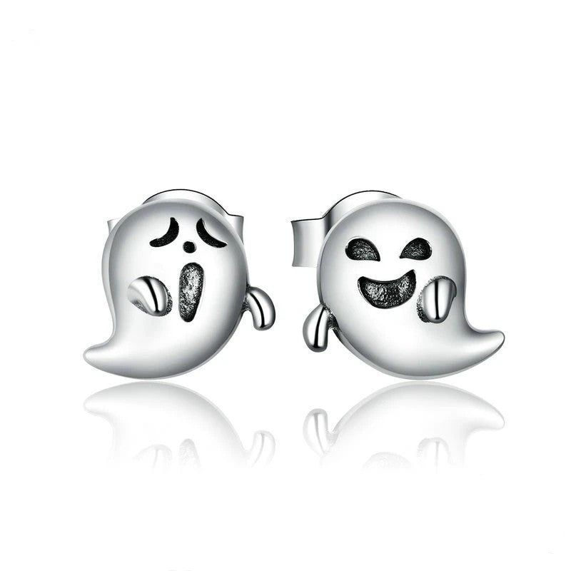 Playful Ghost Stud Earrings
