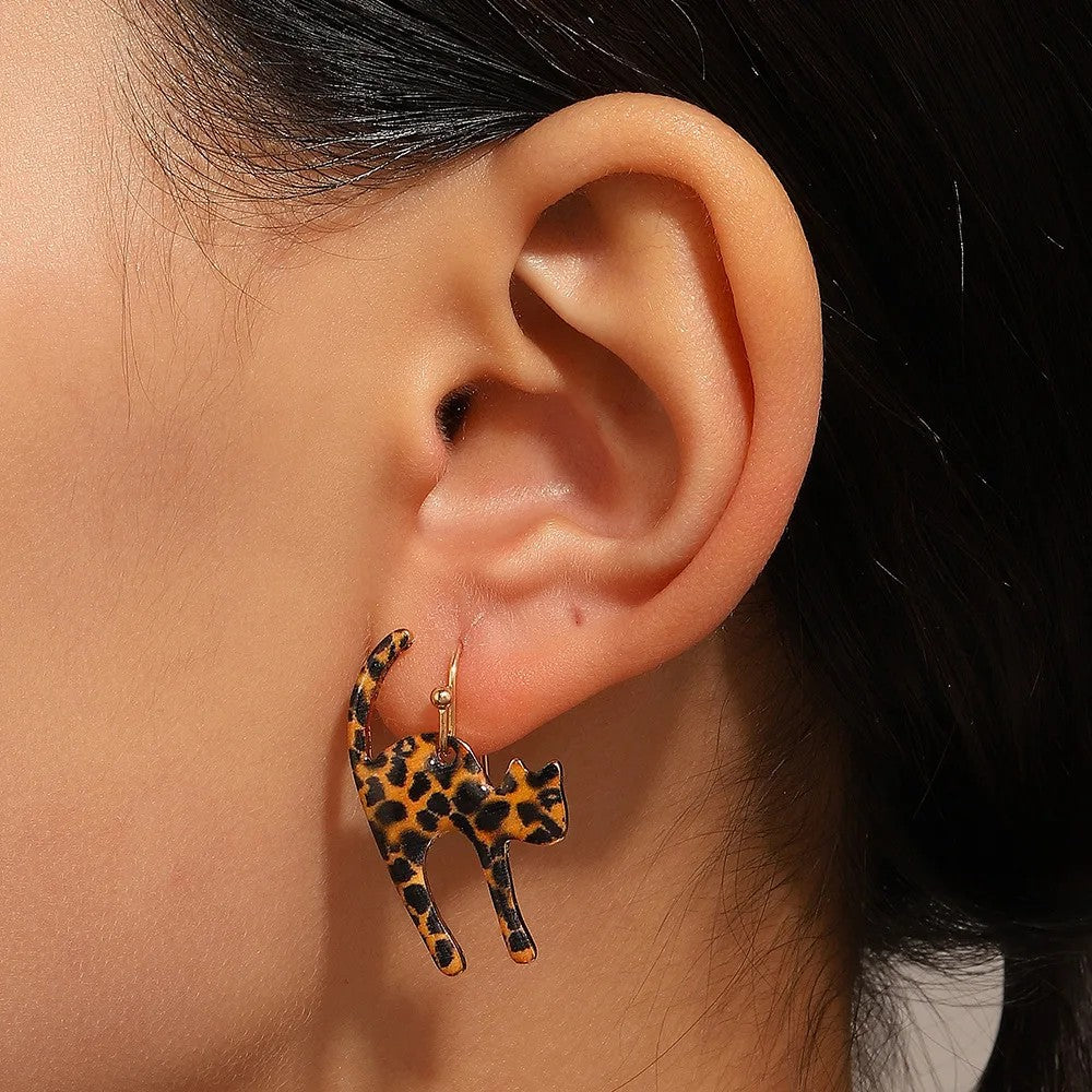 Leopard Cat Earrings