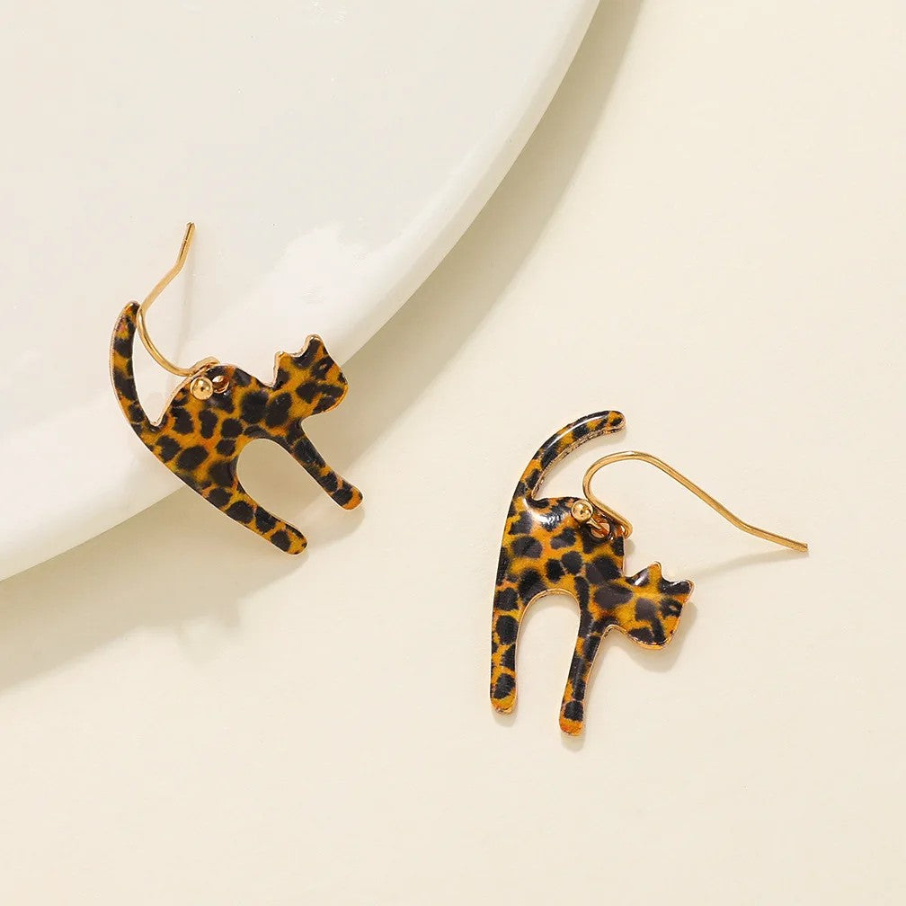 Leopard Cat Earrings