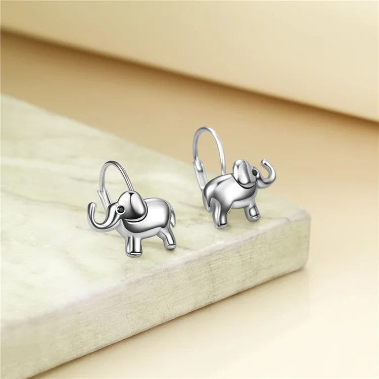 Elephant Hoop Earrings