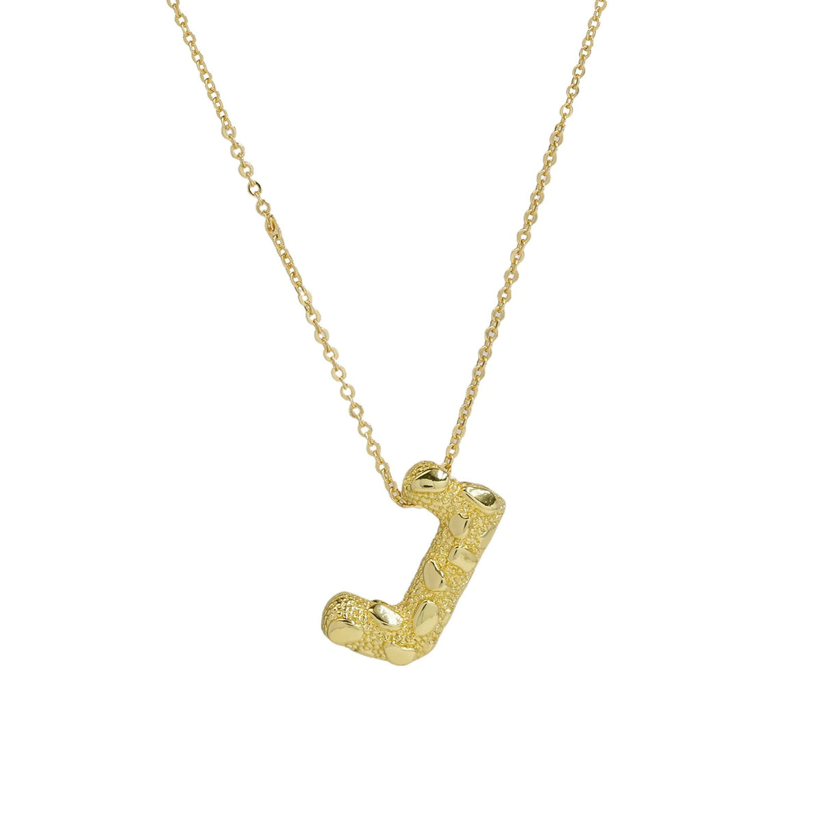 Micro Pave Initial Pendant Necklace