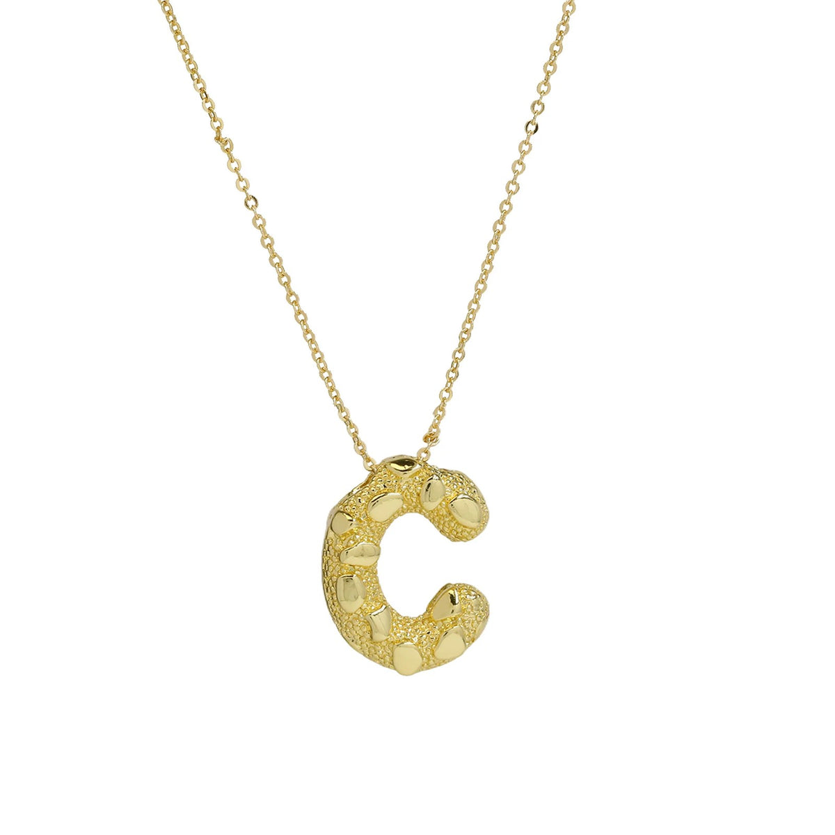Micro Pave Initial Pendant Necklace