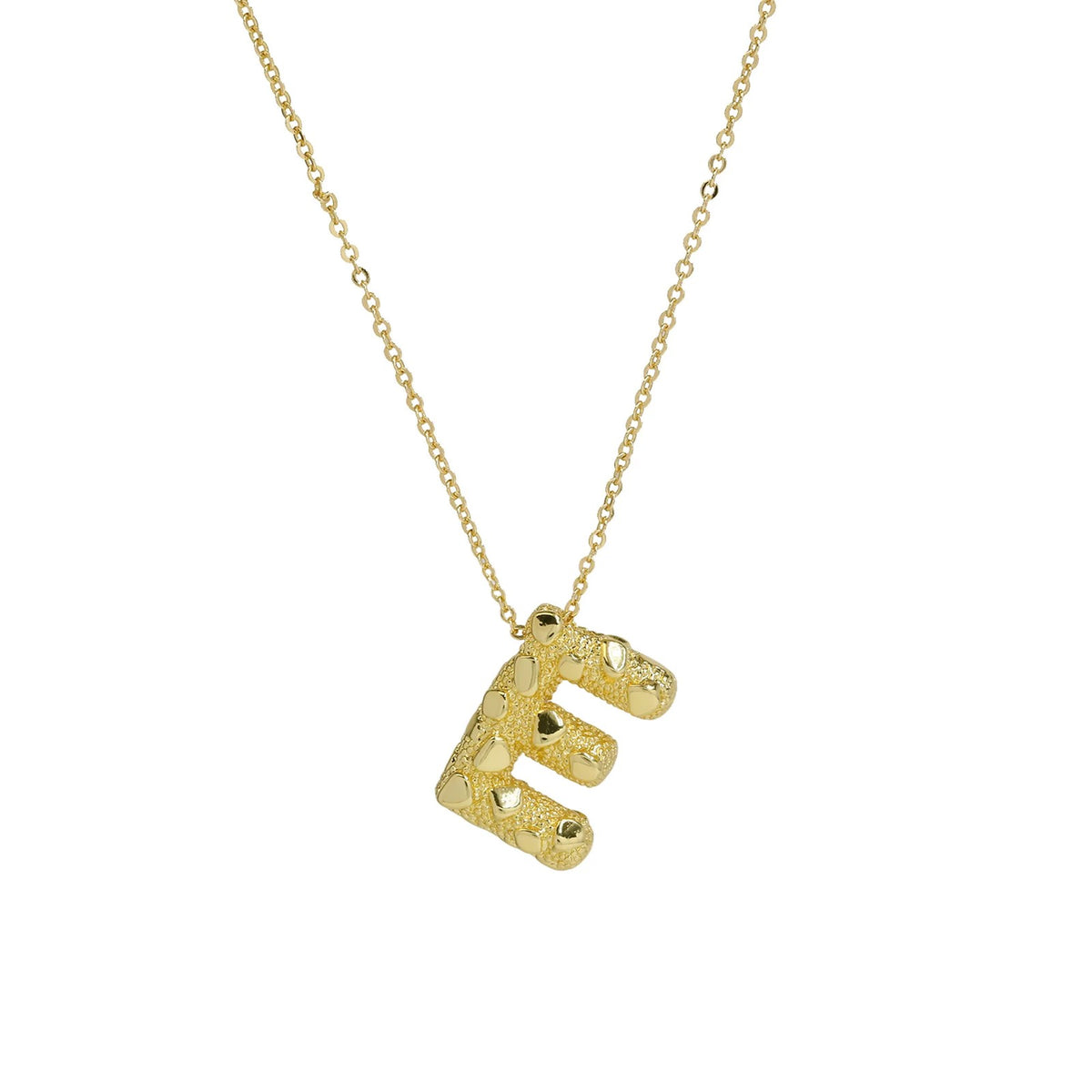 Micro Pave Initial Pendant Necklace