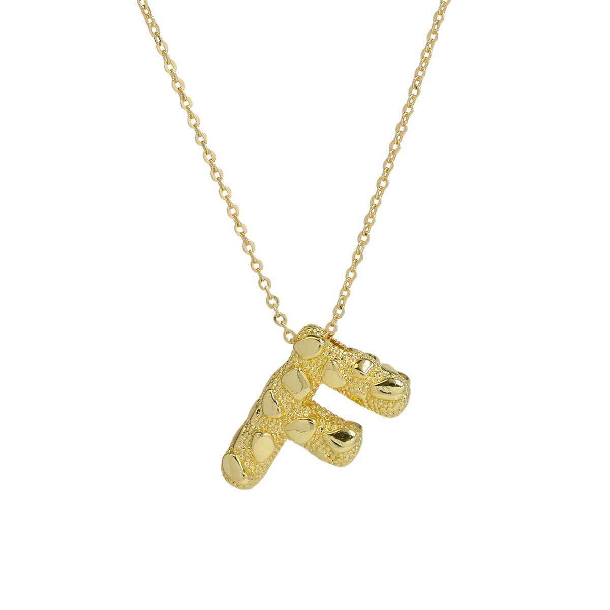 Micro Pave Initial Pendant Necklace