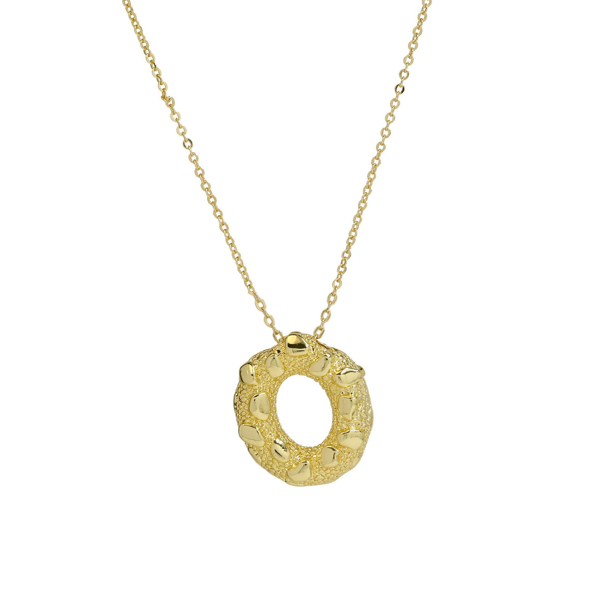 Micro Pave Initial Pendant Necklace