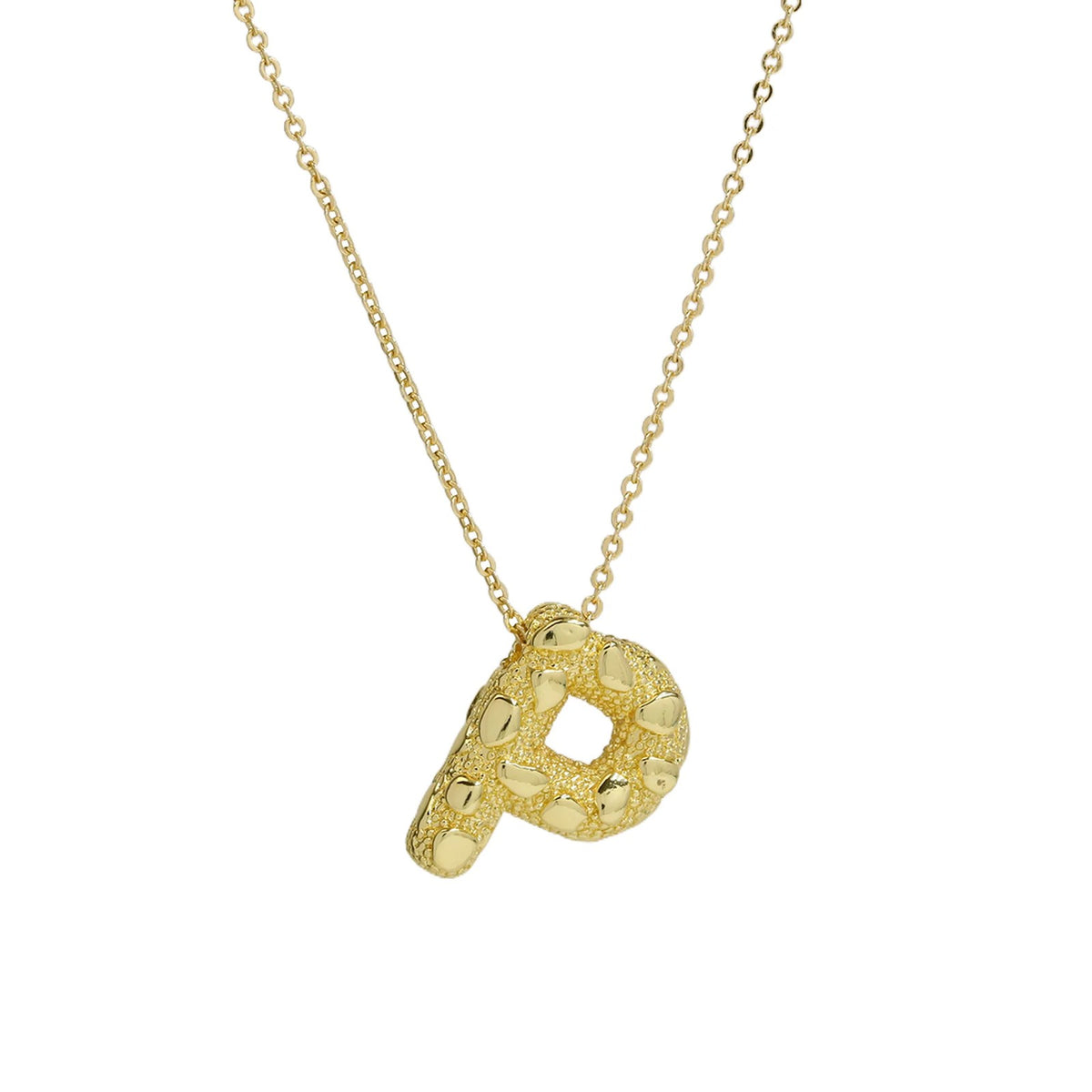 Micro Pave Initial Pendant Necklace