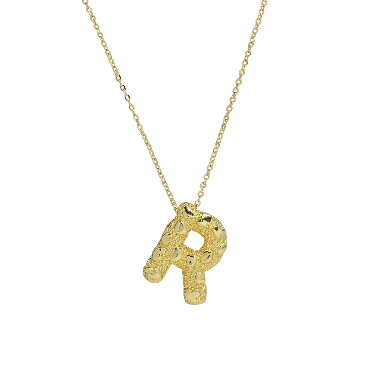Micro Pave Initial Pendant Necklace