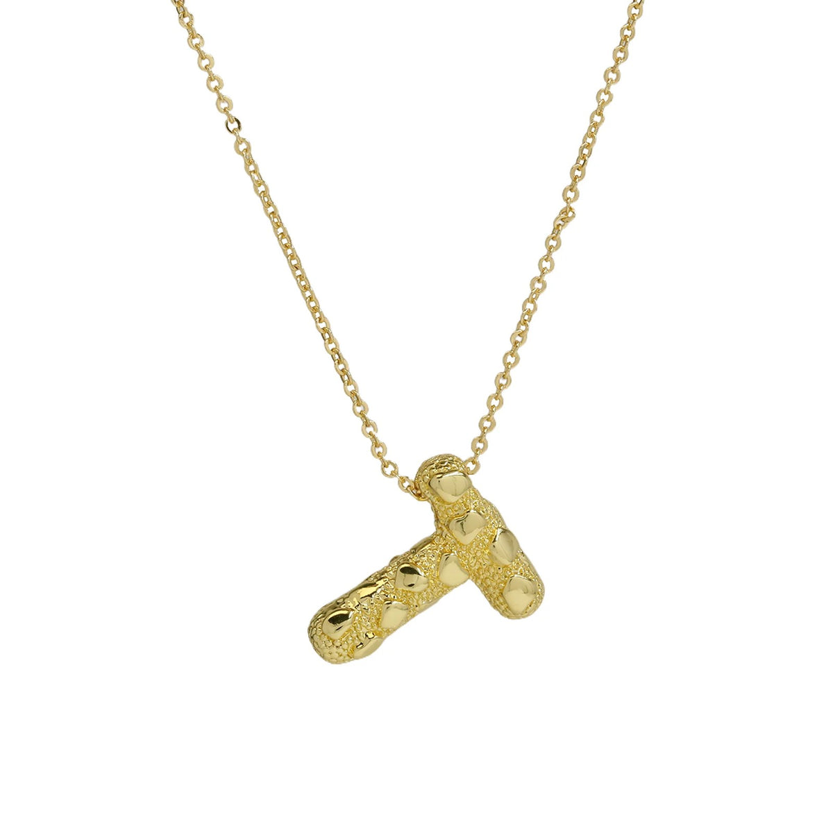 Micro Pave Initial Pendant Necklace