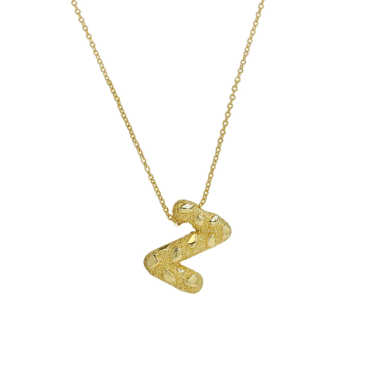 Micro Pave Initial Pendant Necklace
