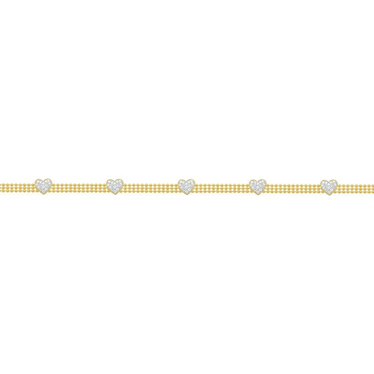 Zircon Heart Tennis Bracelet