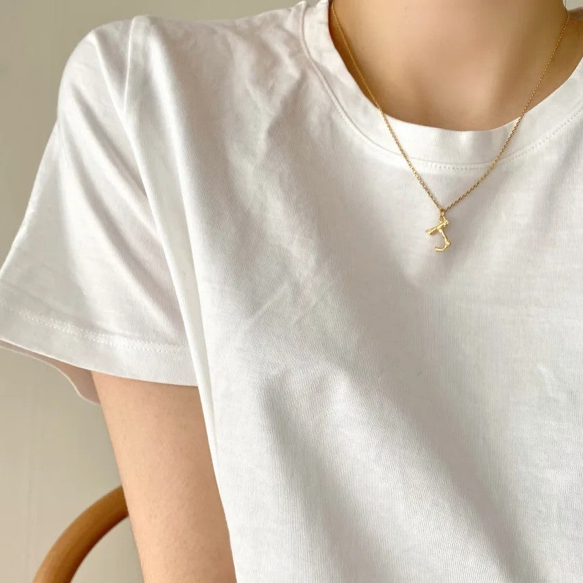 Twisted Initial Necklace