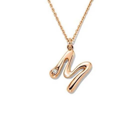 Liquid Initial Pendant Necklace