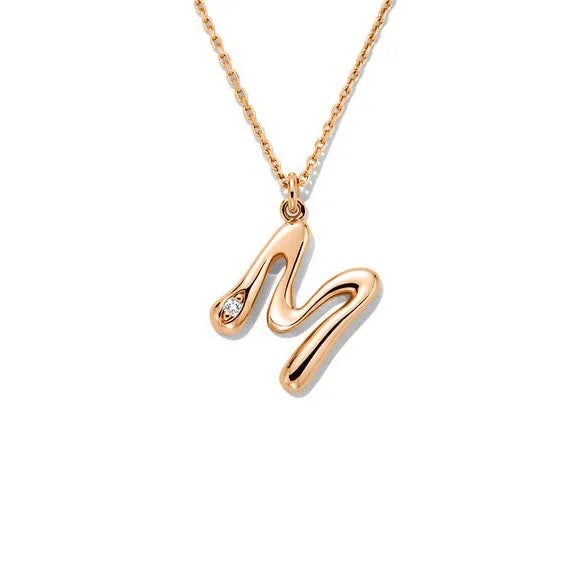 Liquid Initial Pendant Necklace