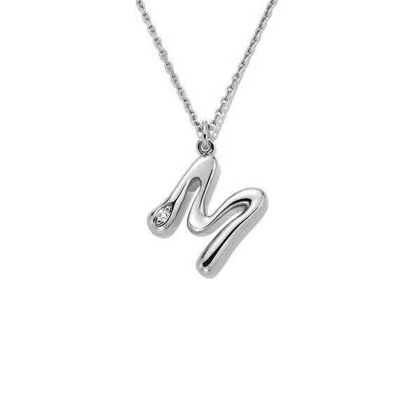 Liquid Initial Pendant Necklace
