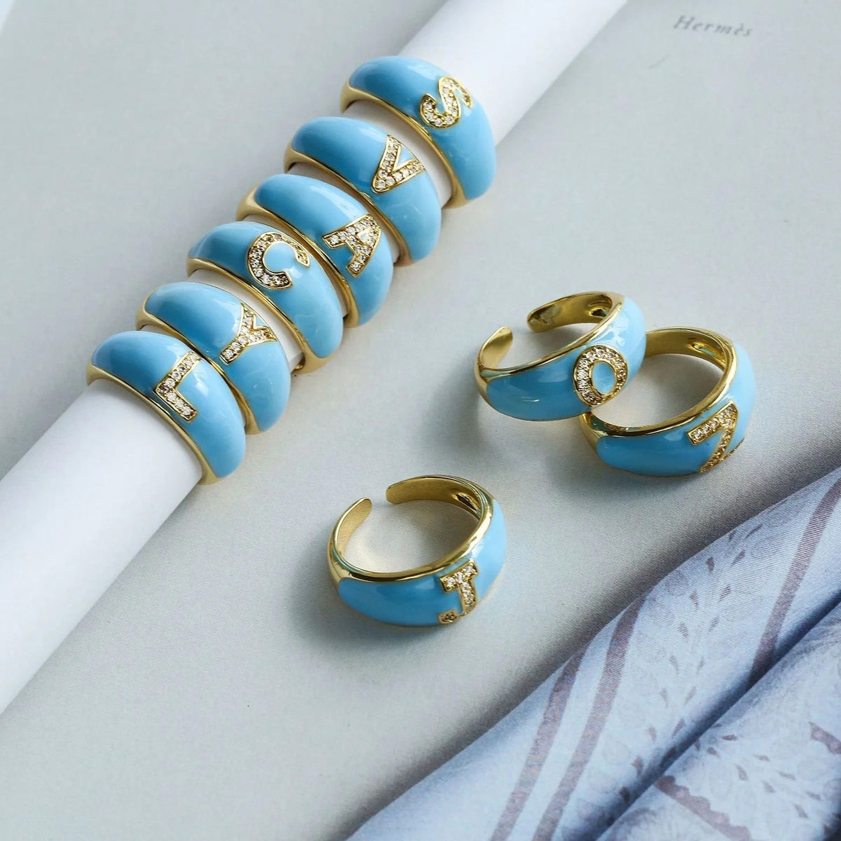 Enamel Initial Ring