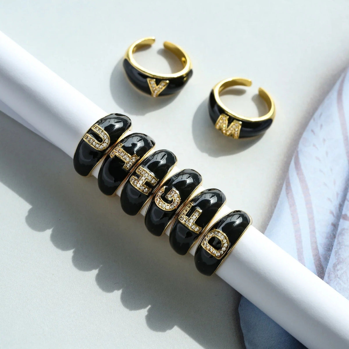Enamel Initial Ring