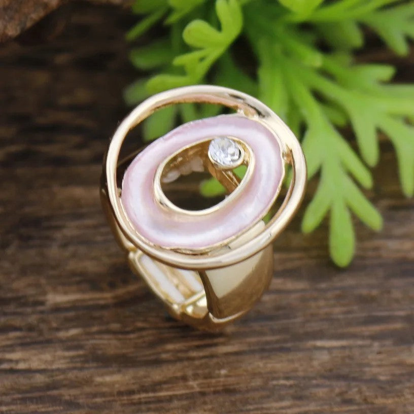 Colorful Oval Statement Ring