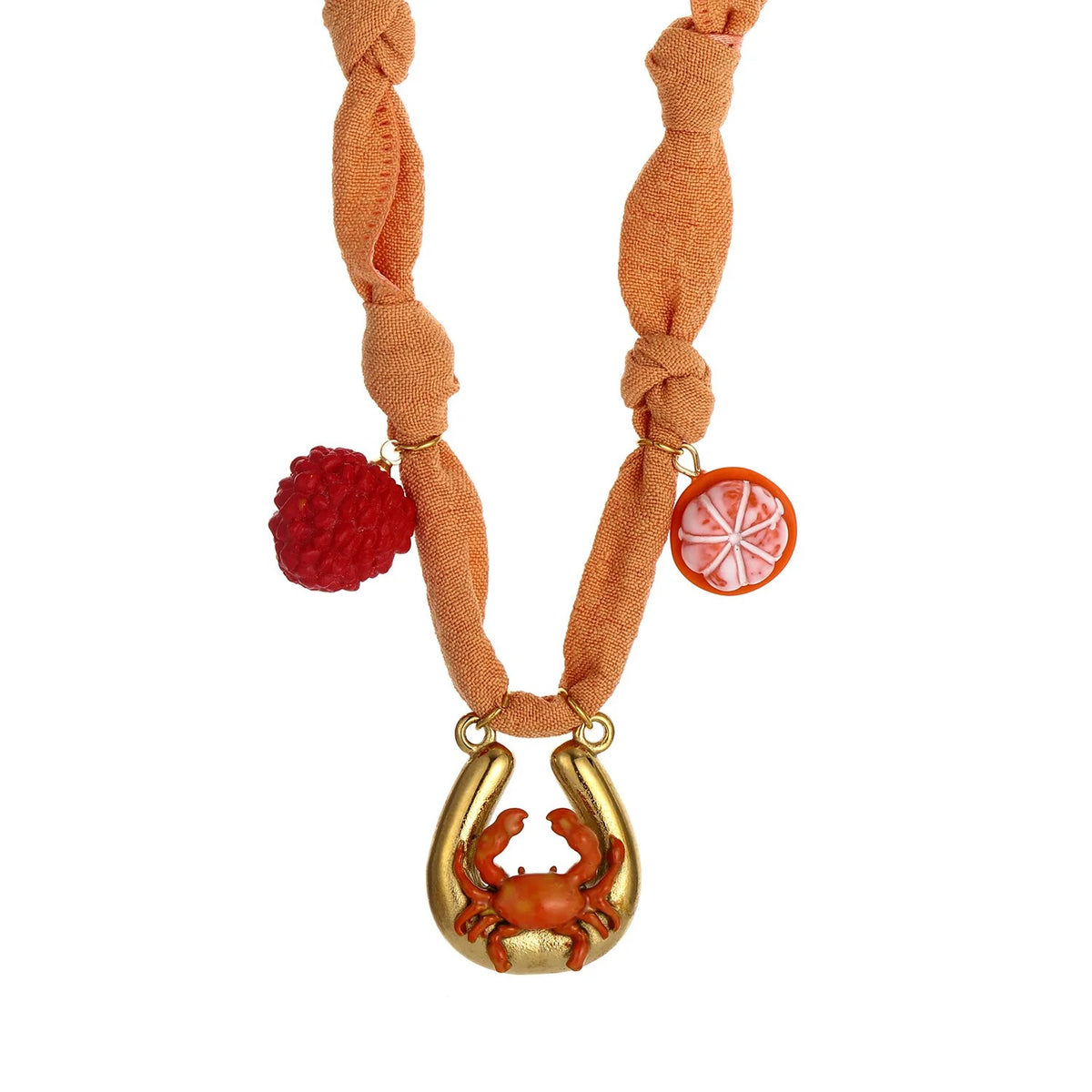 Initial Scarf Charm Necklace