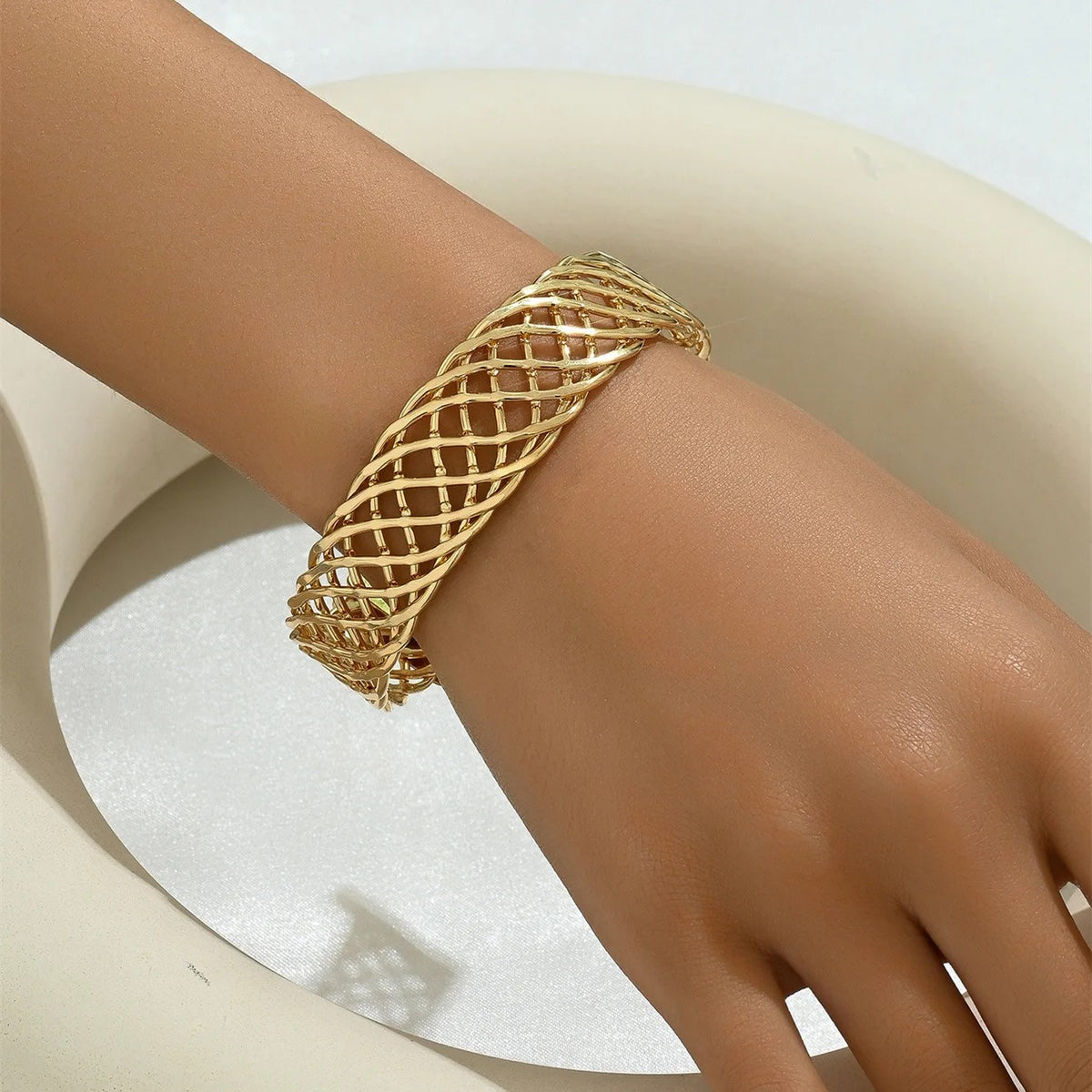 Lattice Cuff Bracelet