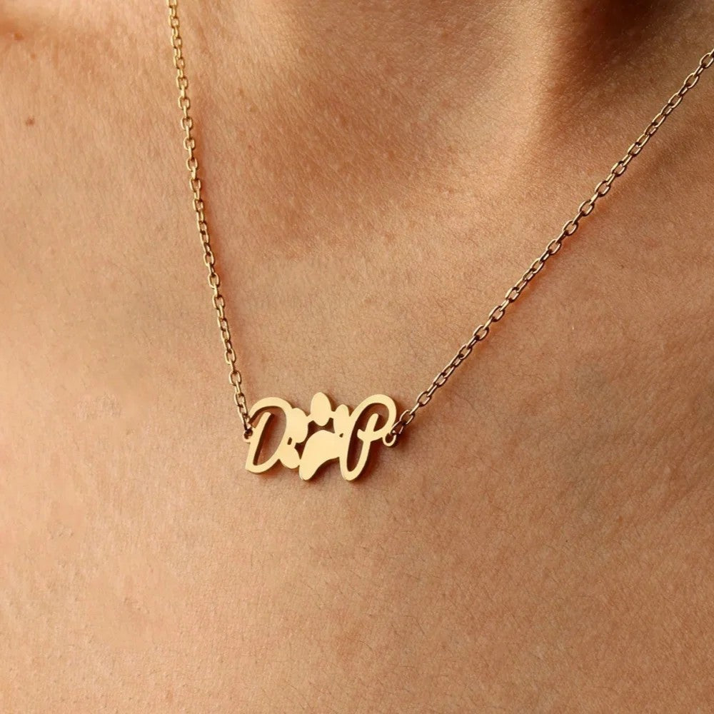 Custom Two Initial Necklace