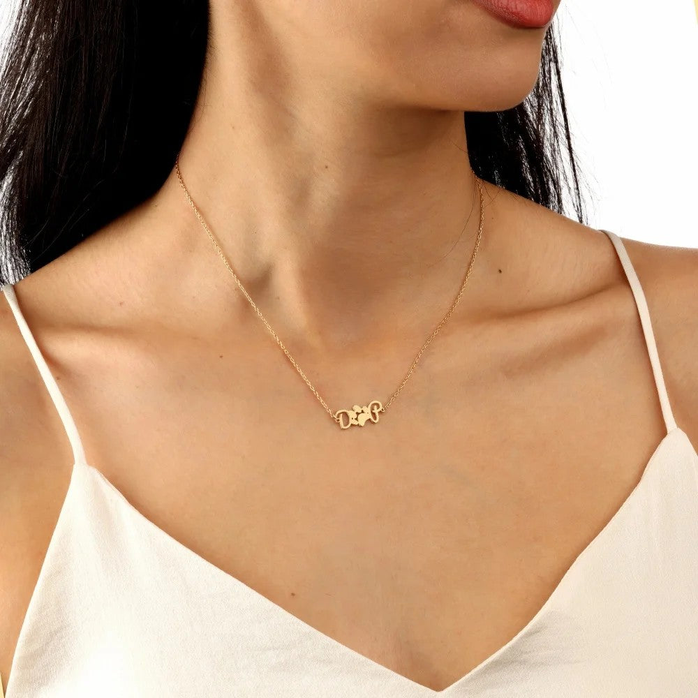 Custom Two Initial Necklace