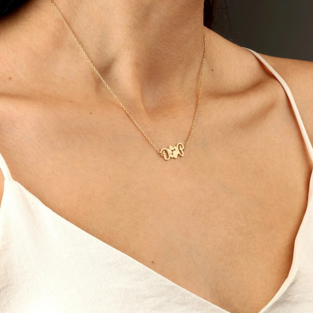 Custom Two Initial Necklace