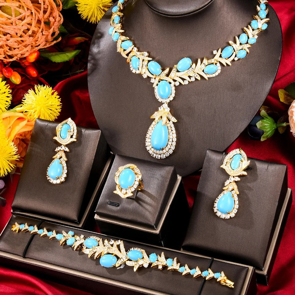 Leaf Statement Jewelry Set
