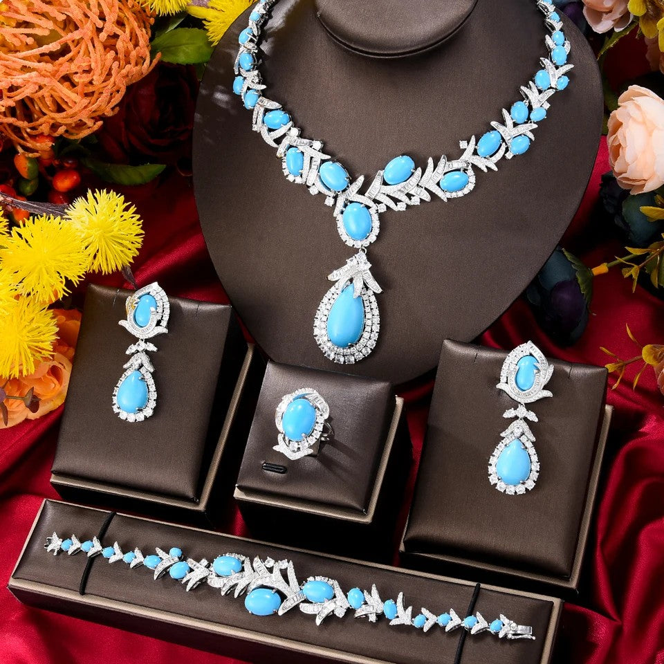 Leaf Statement Jewelry Set