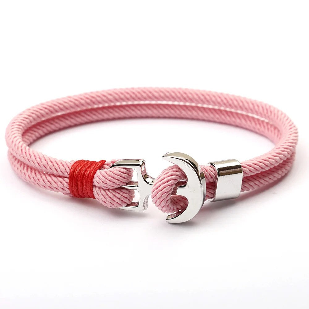 Anchor Charm Rope Bracelet