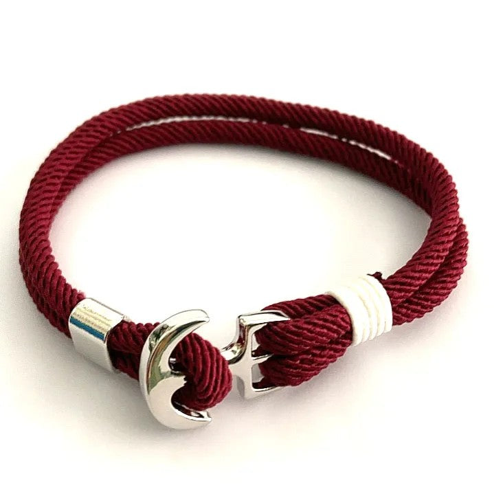Anchor Charm Rope Bracelet