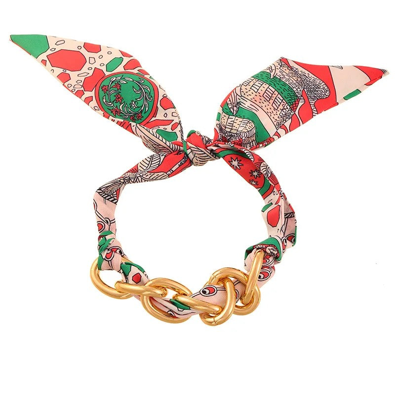 Scarf Link Chain Bracelet