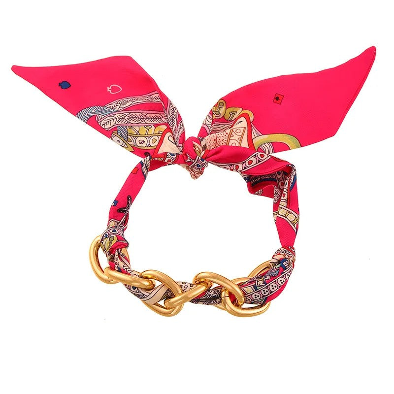 Scarf Link Chain Bracelet