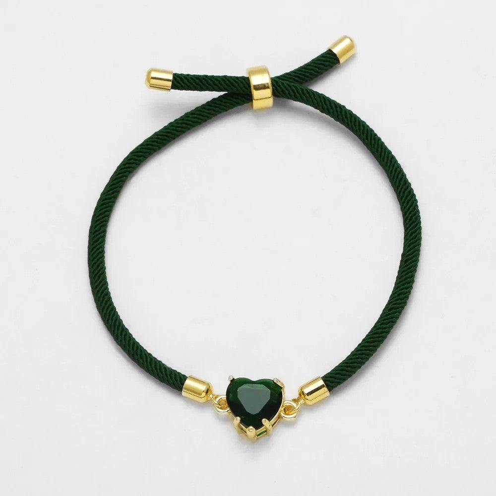 Heart Zircon Strand Bracelet
