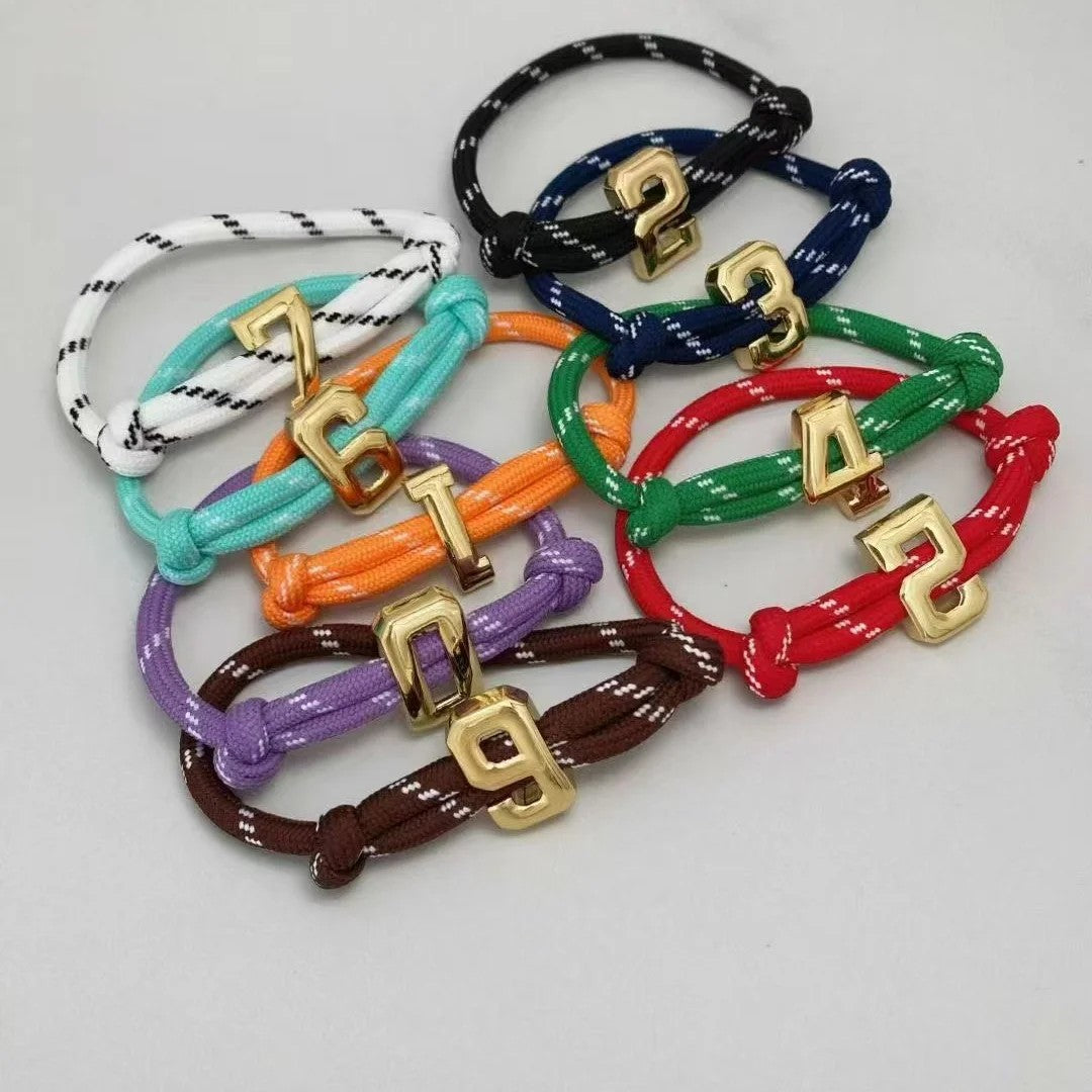 Gold-Tone Number Rope Bracelet