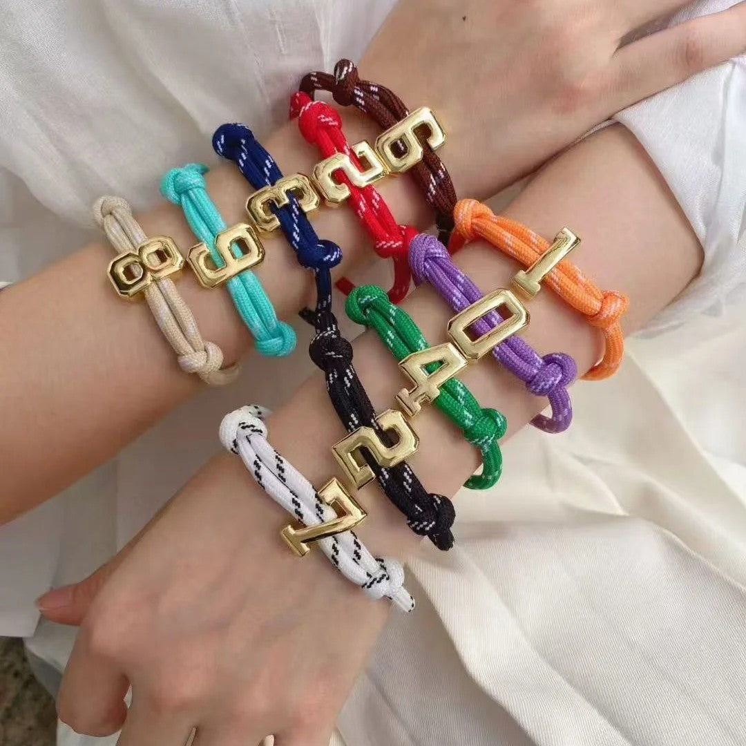 Gold-Tone Number Rope Bracelet