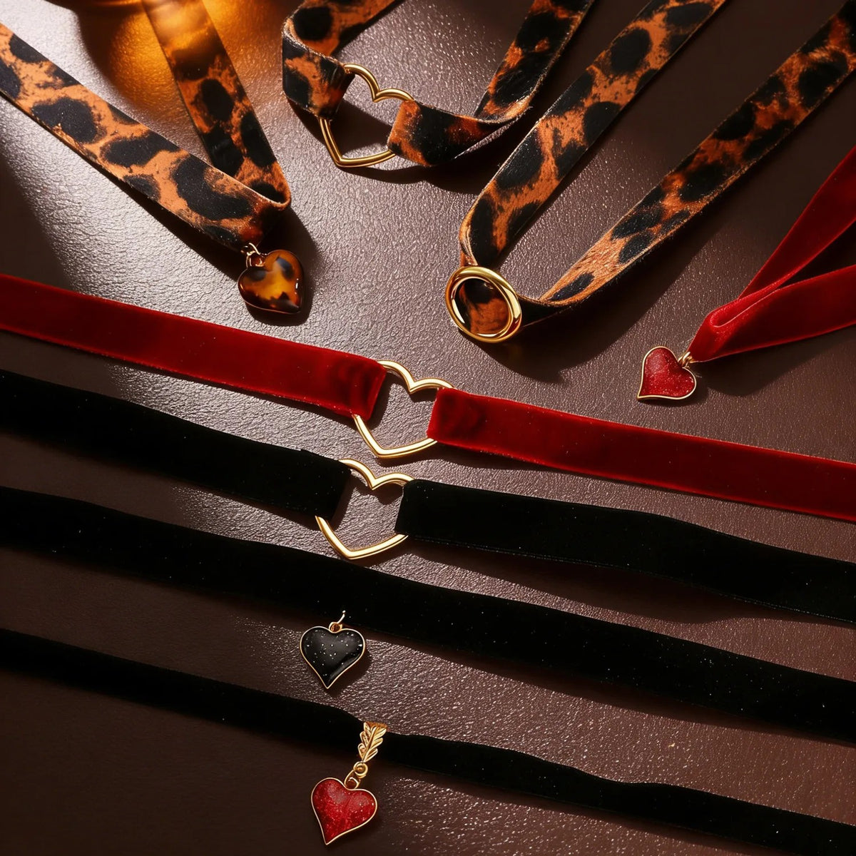 Leopard Print Circle Choker