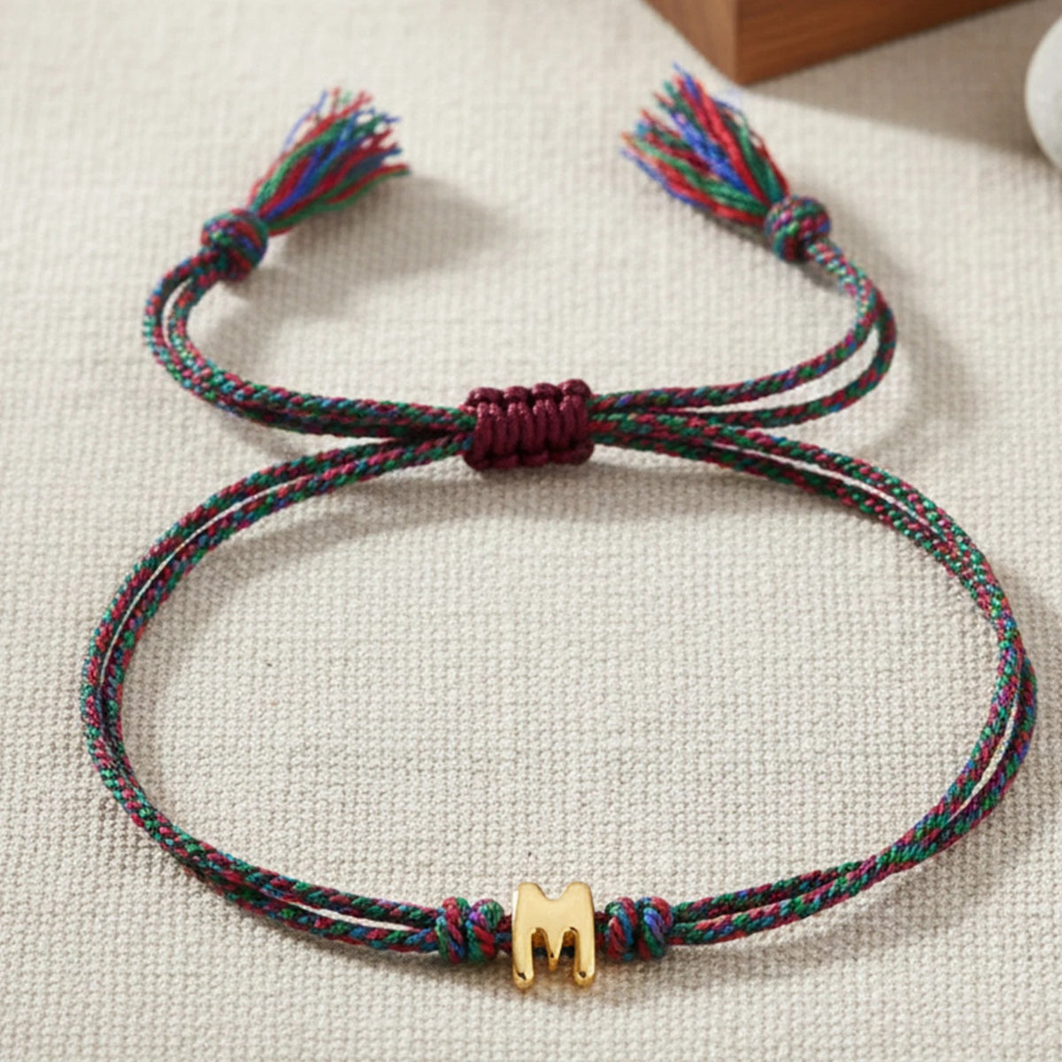 Initial M Braided Bracelet