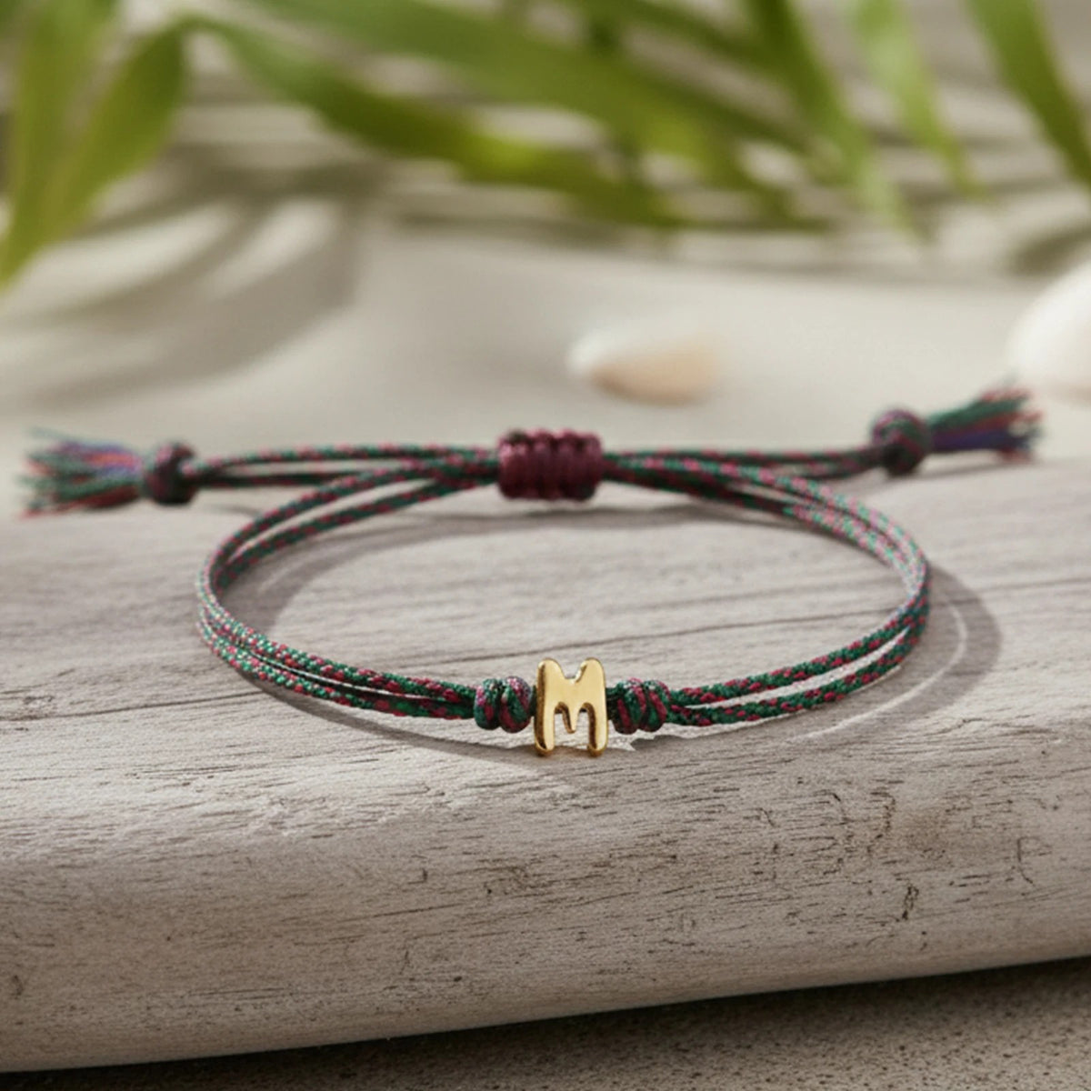 Initial M Braided Bracelet