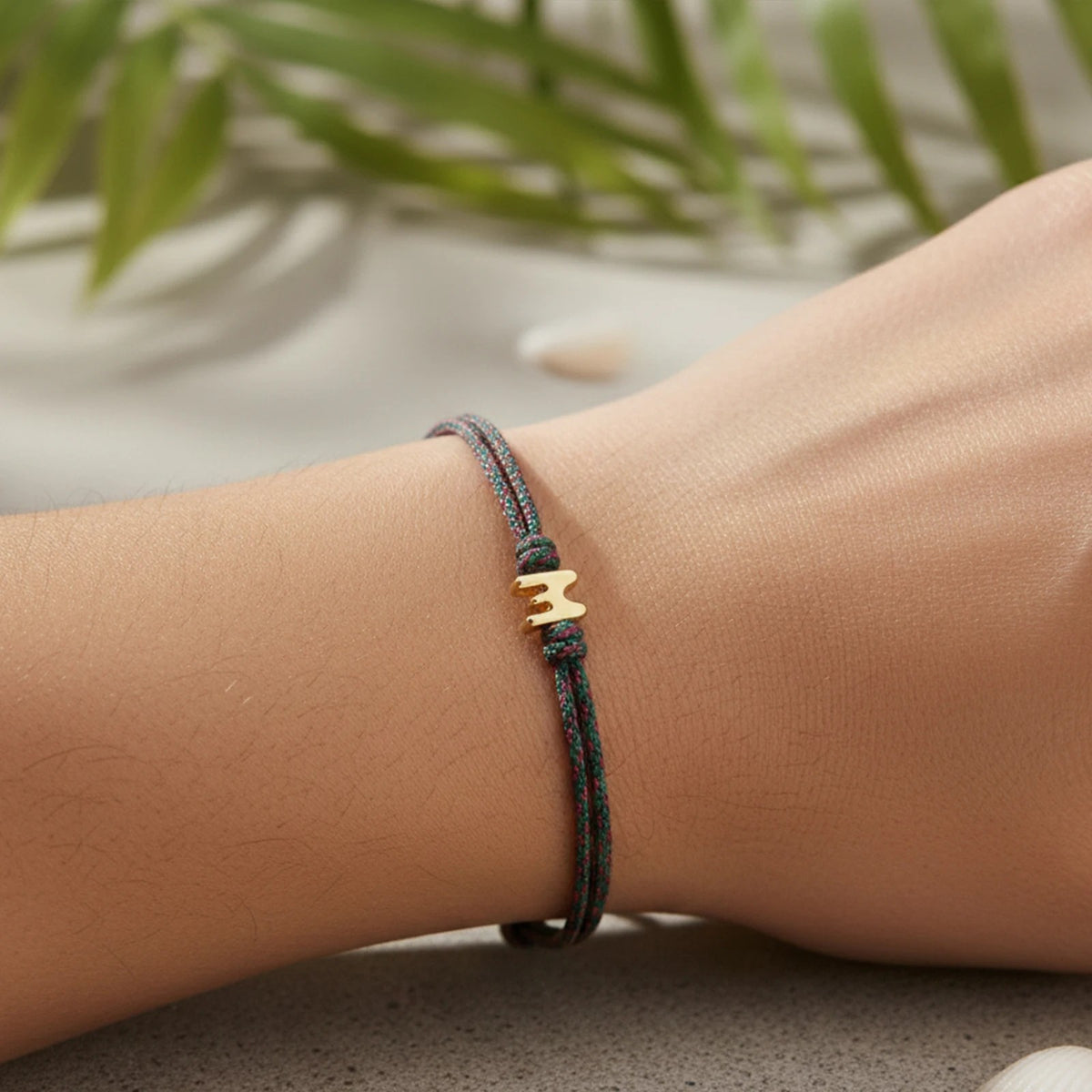 Initial M Braided Bracelet