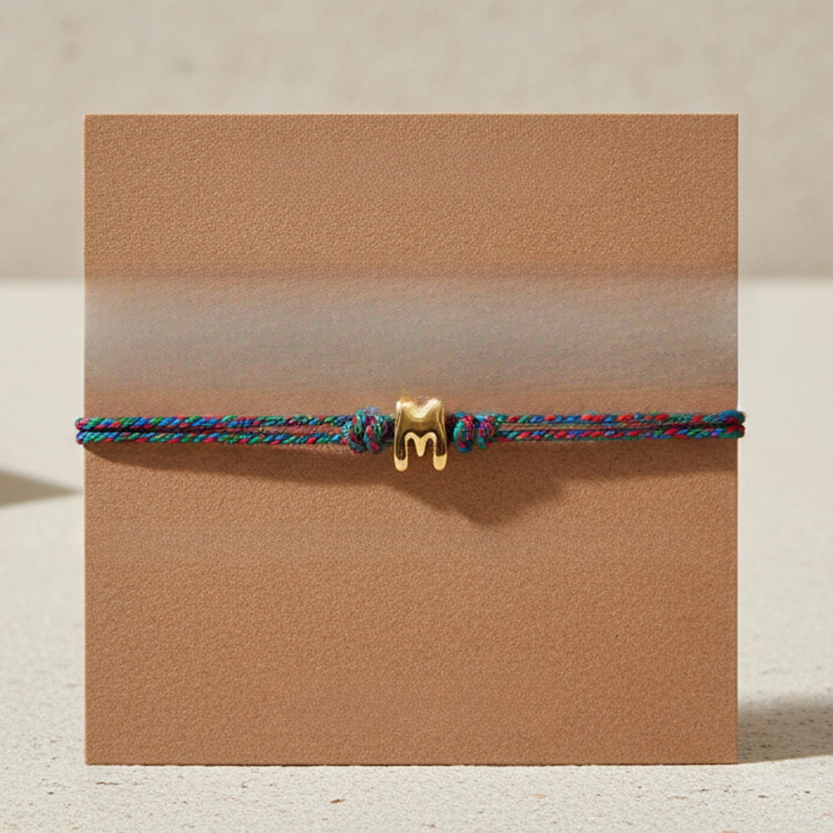 Initial M Braided Bracelet