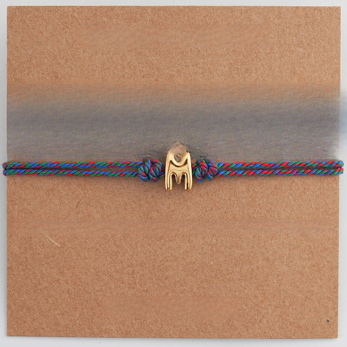 Initial M Braided Bracelet