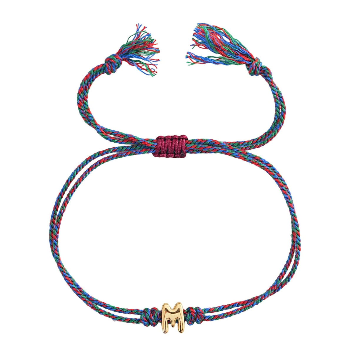 Initial M Braided Bracelet
