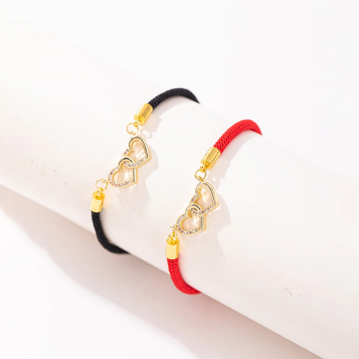 Double Heart Zircon Bracelet