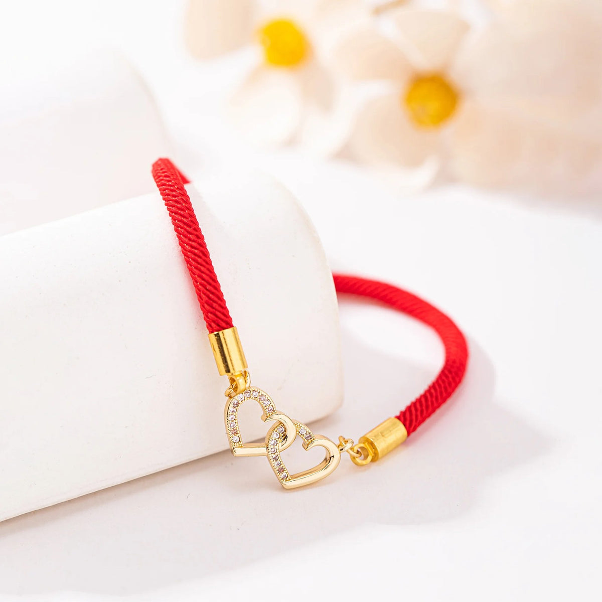Double Heart Zircon Bracelet
