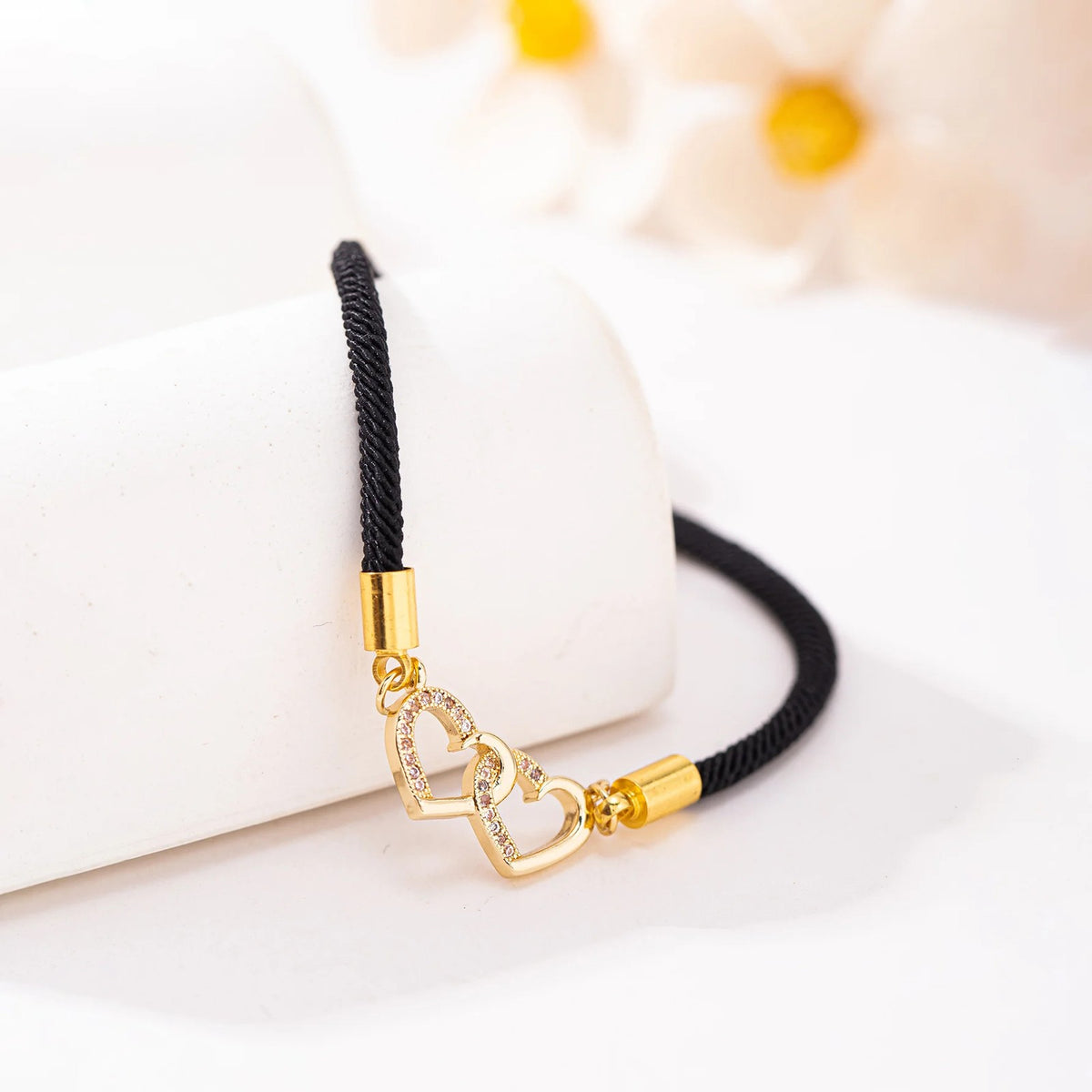 Double Heart Zircon Bracelet