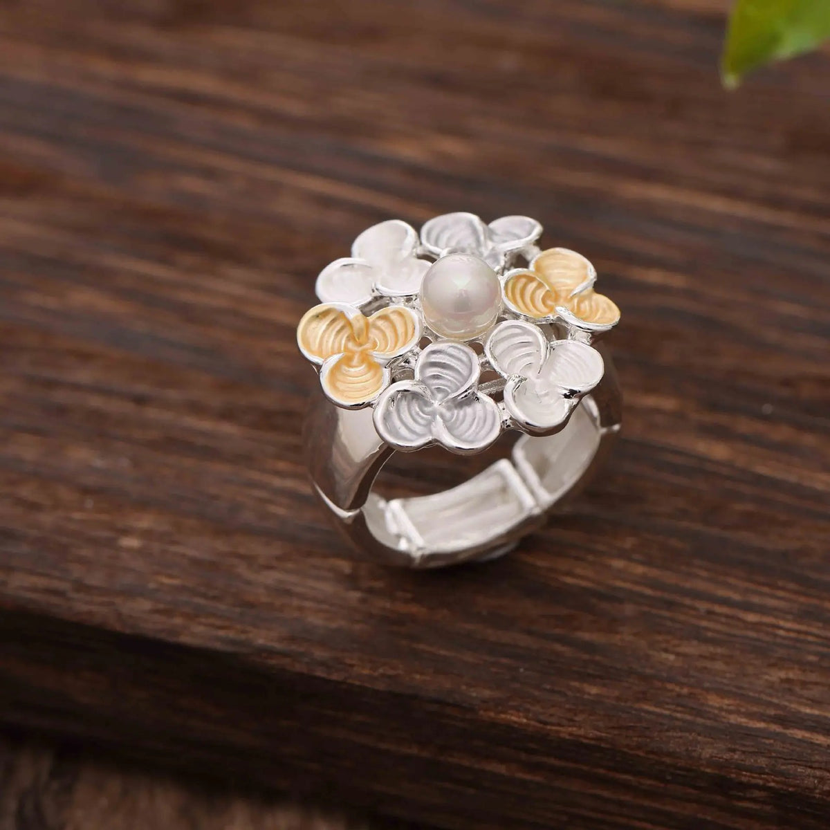 Colorful Enamel Flower Ring