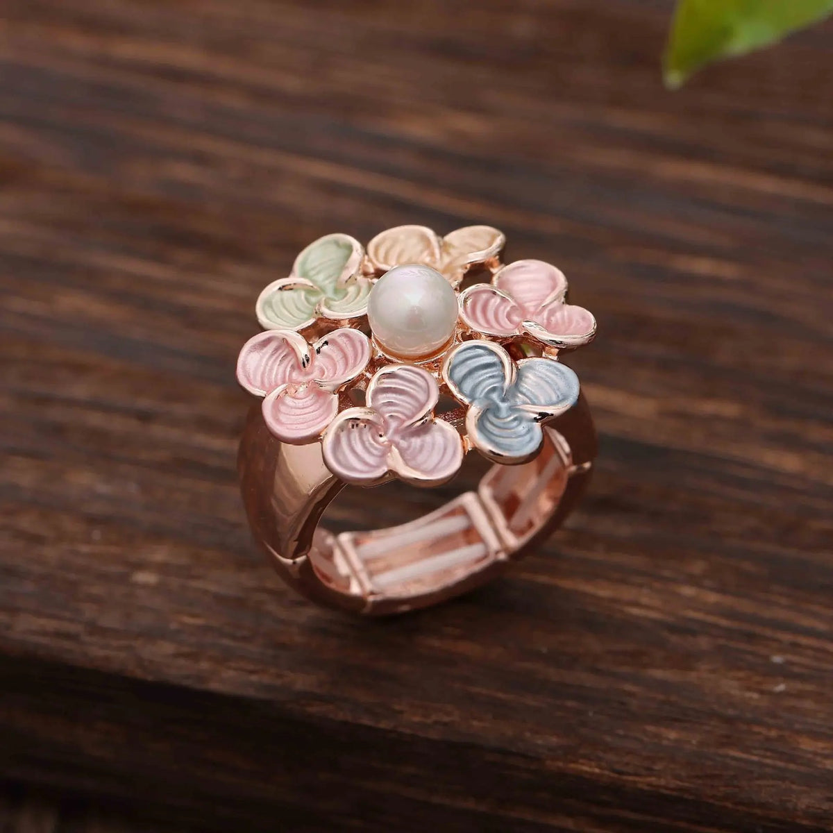 Colorful Enamel Flower Ring