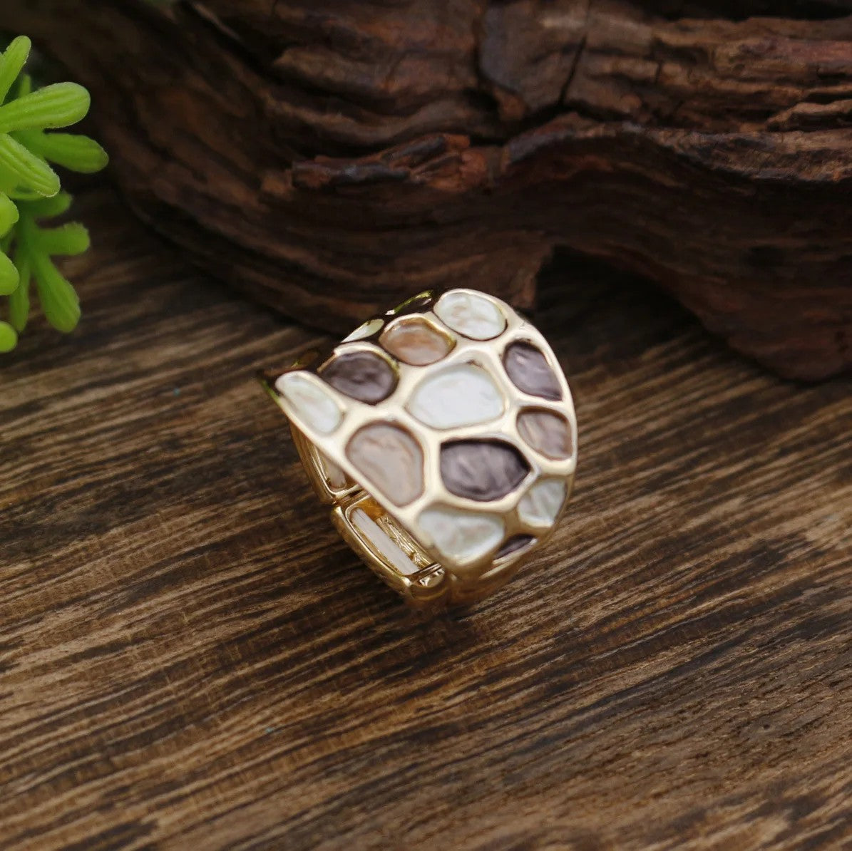 Mosaic Stone Statement Ring